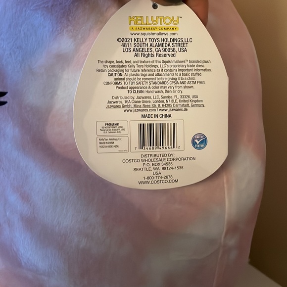 COPY - 16” NWT Squishmallow Liel pink Tye Dye - Picture 5 of 5